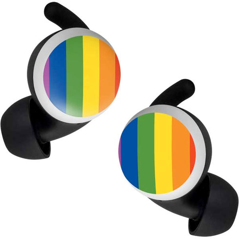 Vertical Rainbow Flag Google Pixel Buds Skin